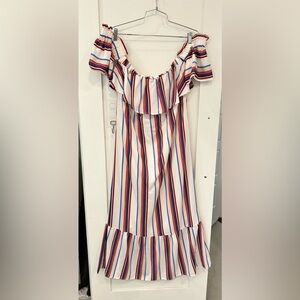 Flutter sleeve maxi dress